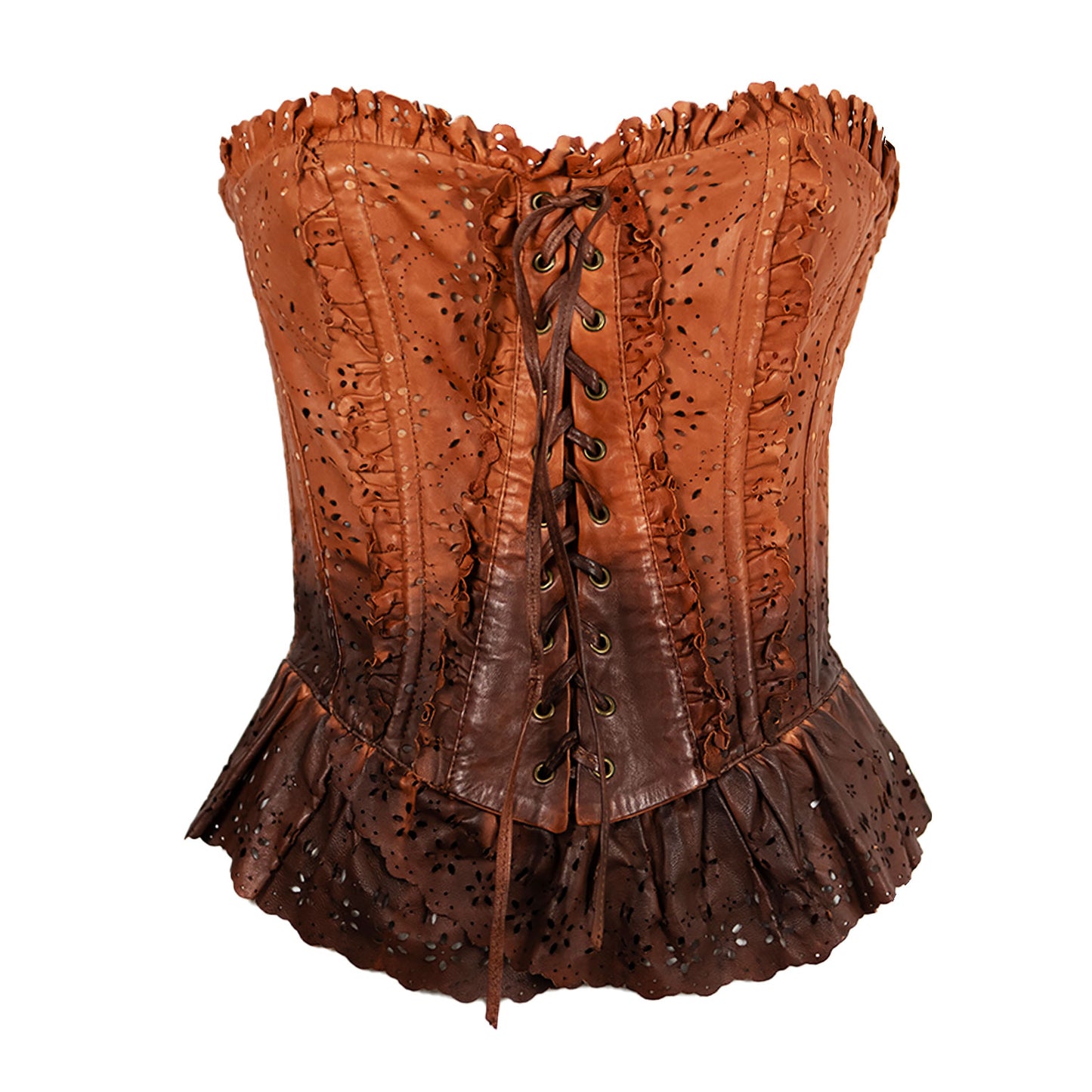 SS 2010 Leather Lace Corset