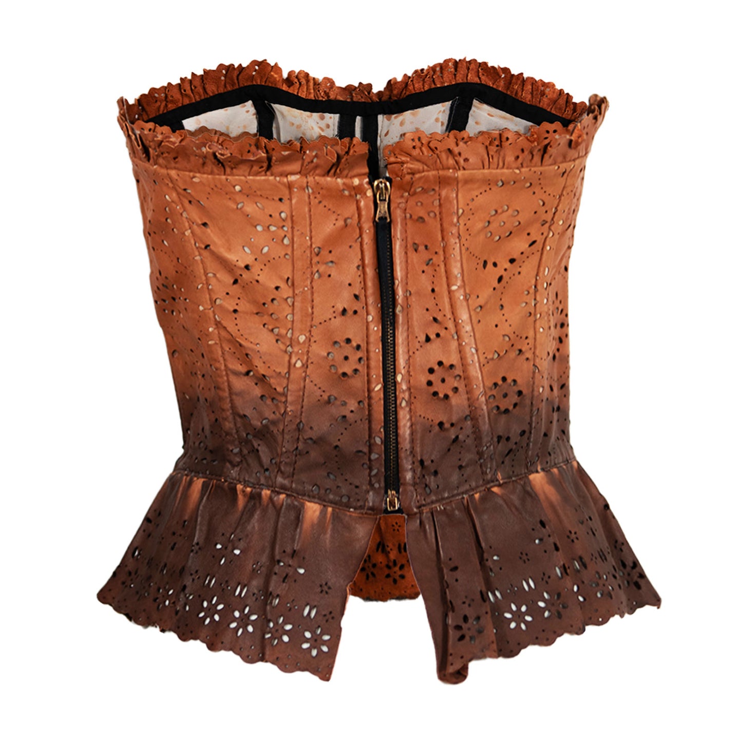 SS 2010 Leather Lace Corset