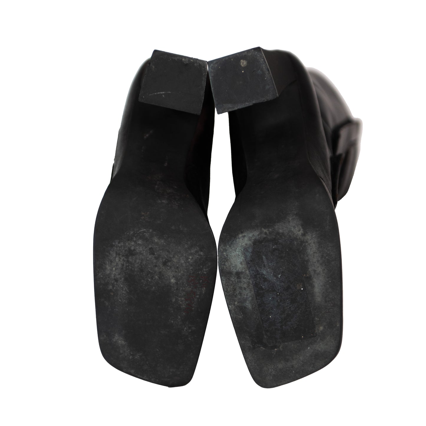90's Black Leather Biker Boots