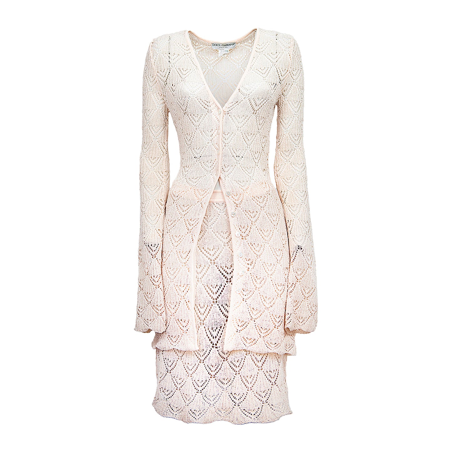 SS 1997 Crochet Cream Set