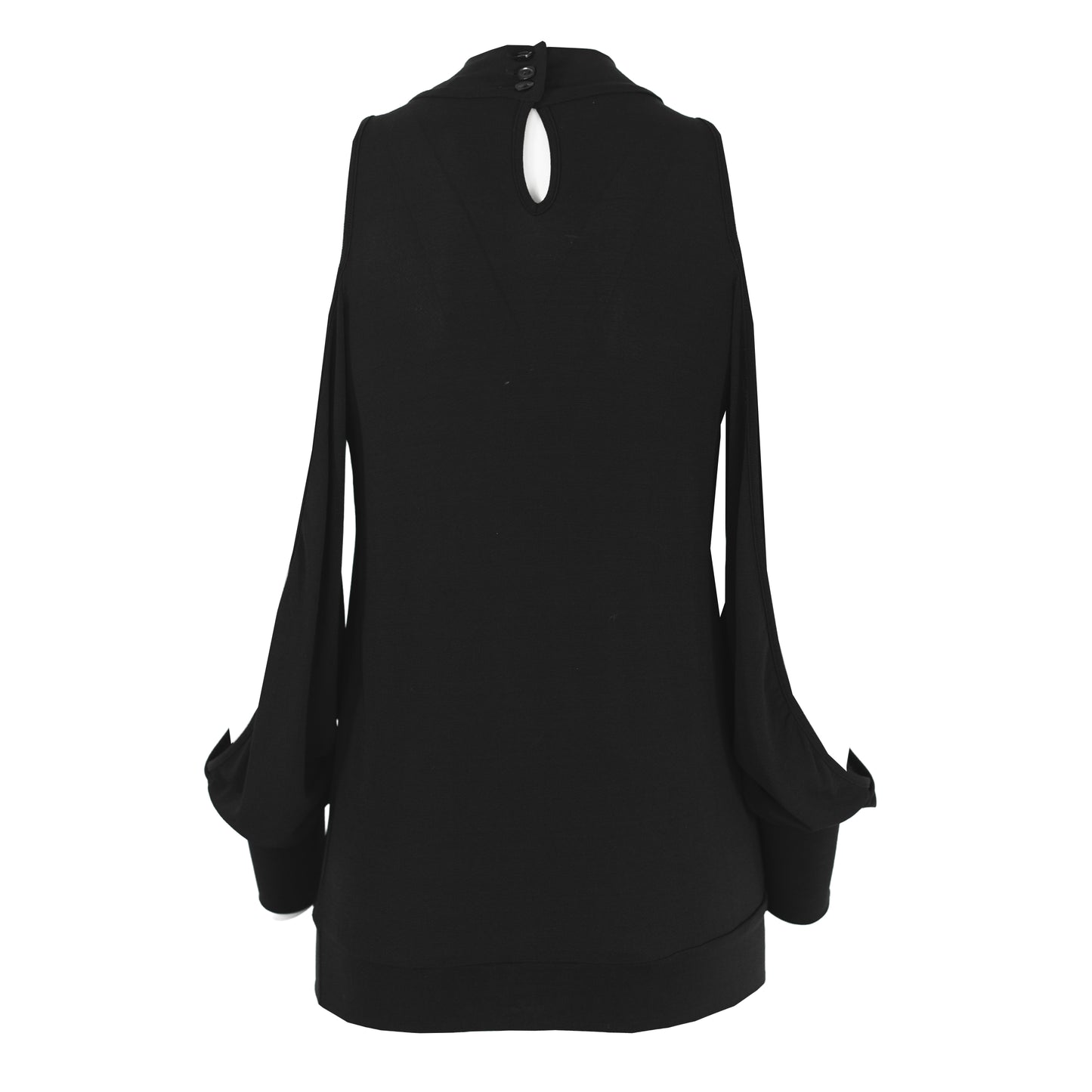 FW 1994 Black Mini Dress with Puff Sleeves