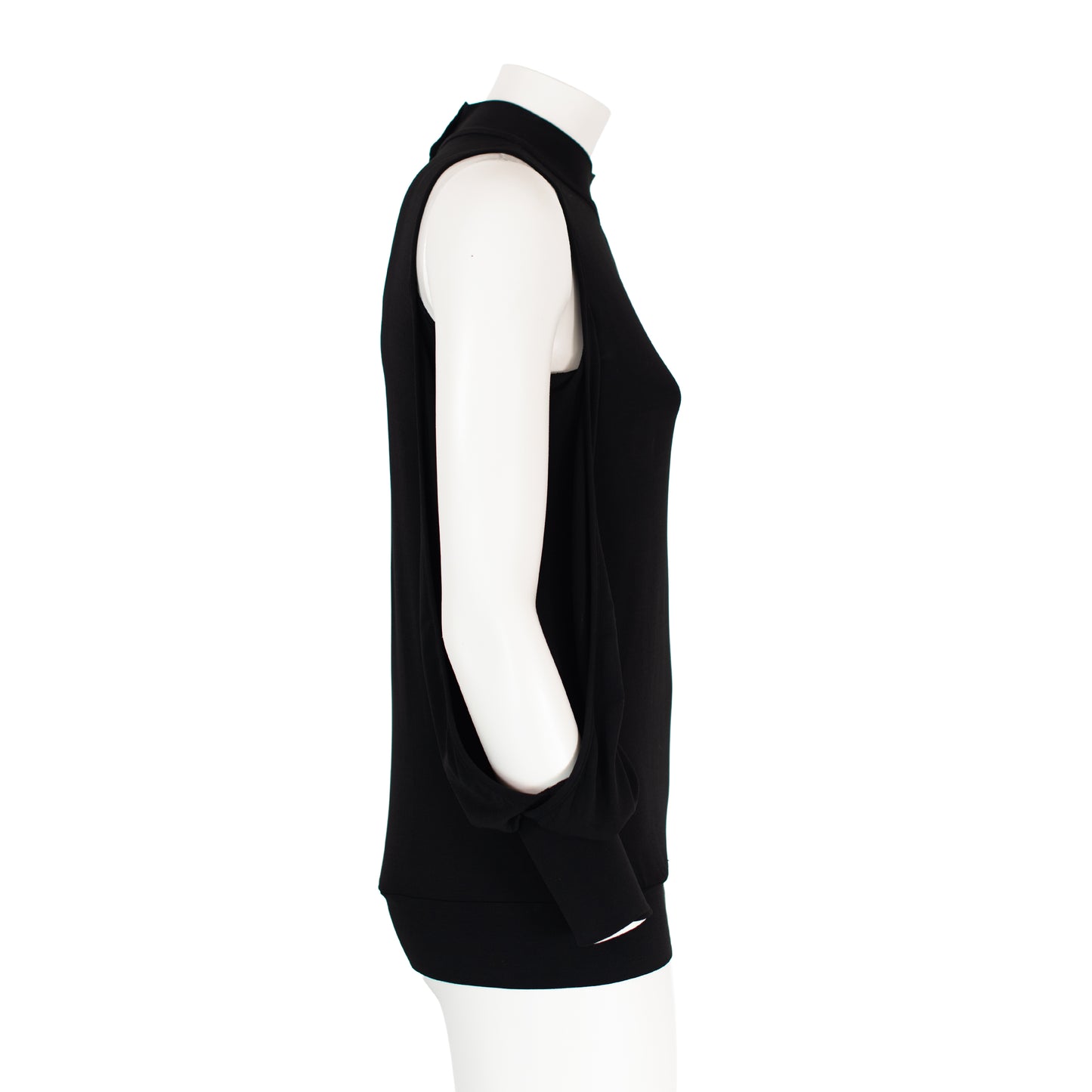 FW 1994 Black Mini Dress with Puff Sleeves