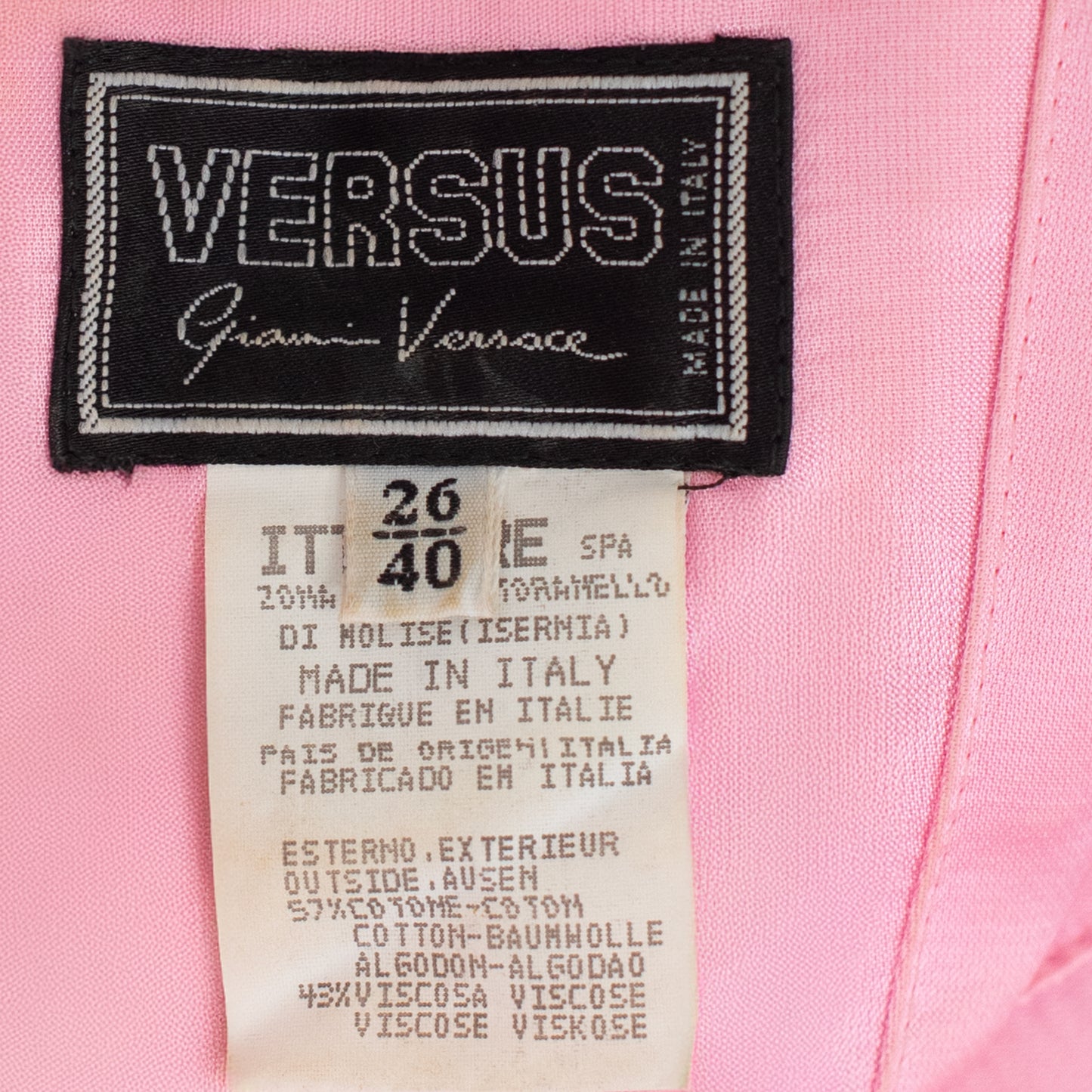 SS 1995 Pink Dress with Built-in Corset