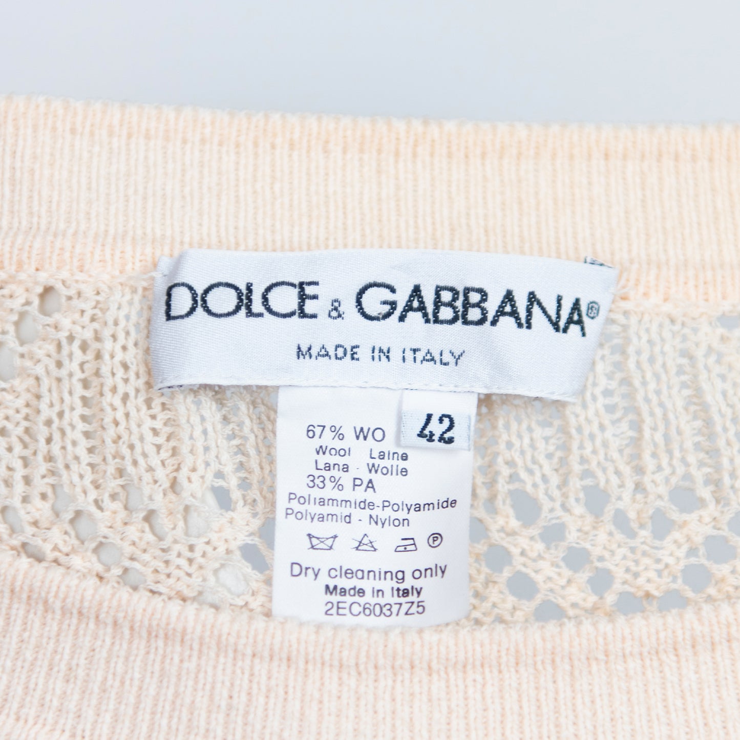 SS 1997 Crochet Cream Set