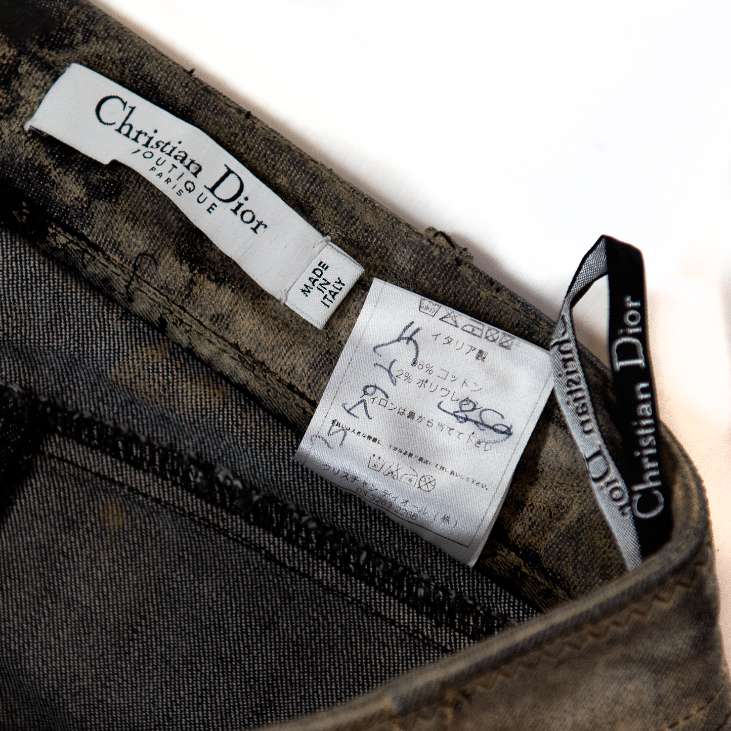 FW 2006 Painted Denim Trousers
