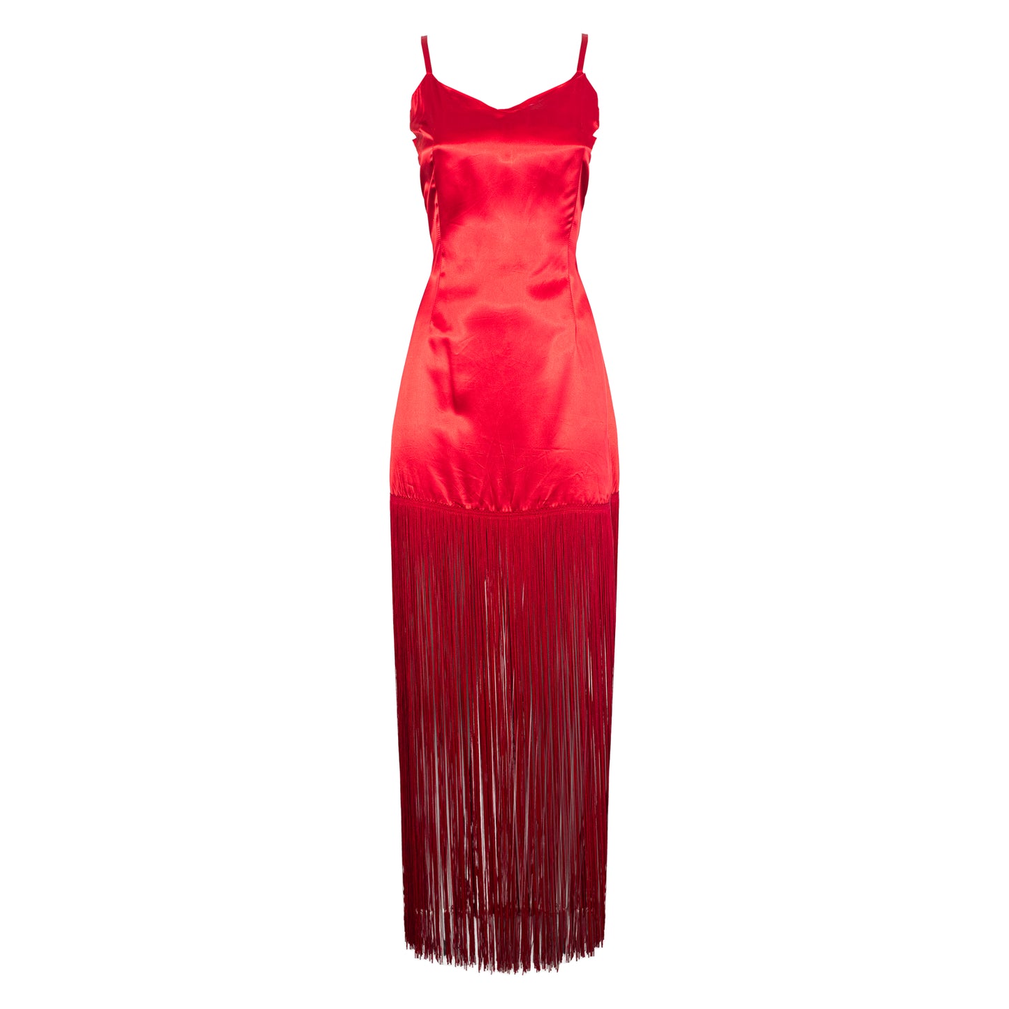 FW 1992 Satin Red Dress