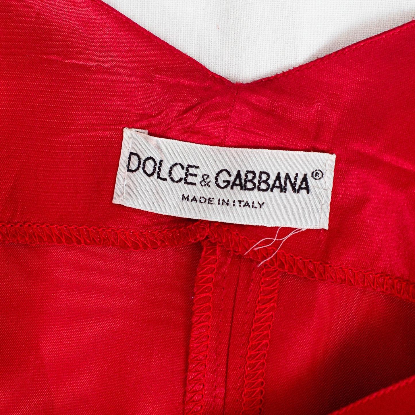 FW 1992 Satin Red Dress