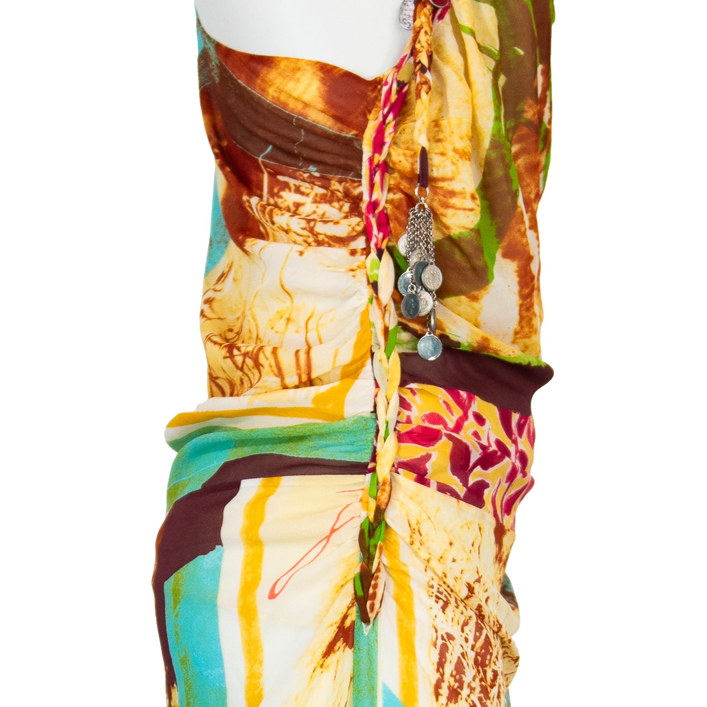 SS 2007 Religious French Saint Charm Silk Dress