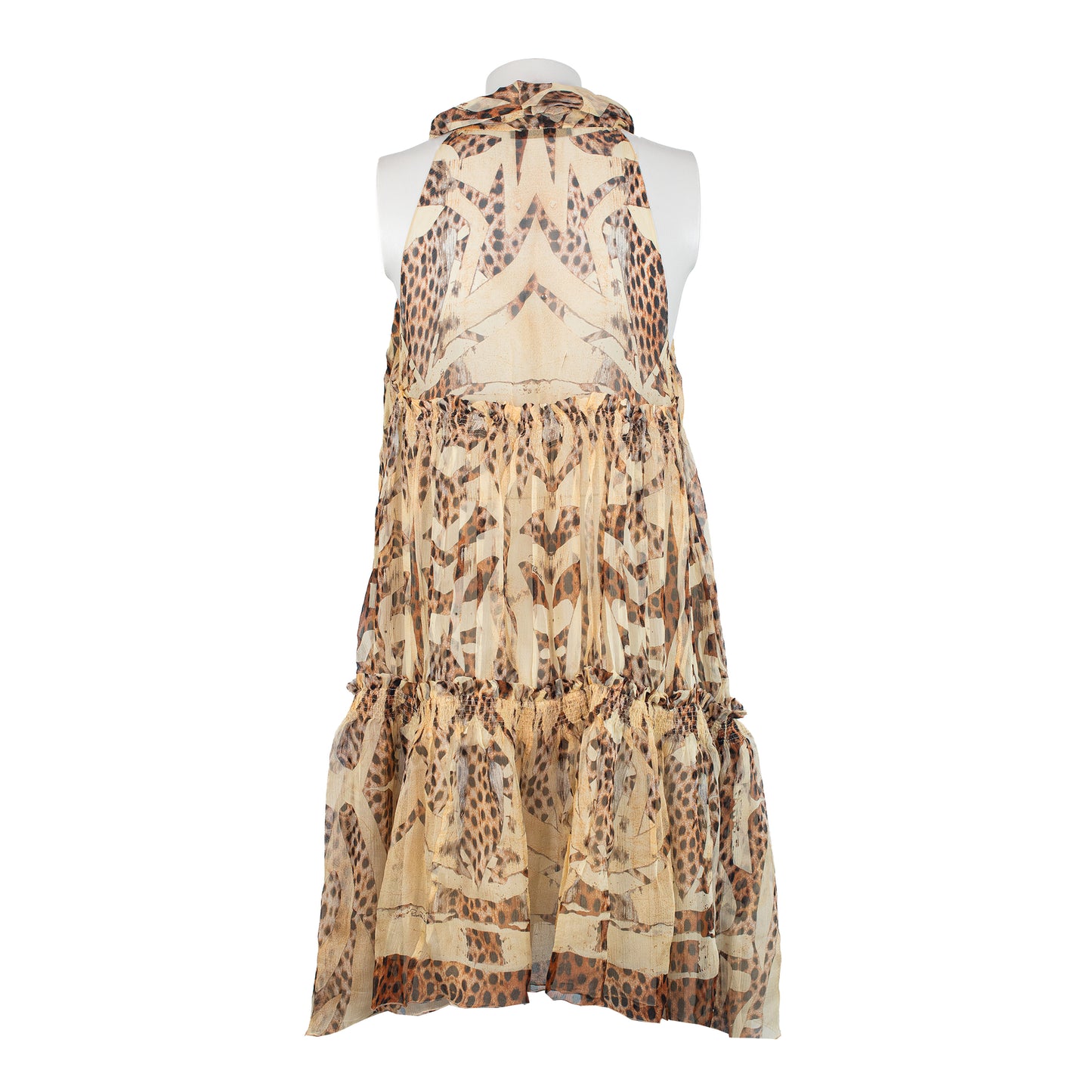 SS 2004 Floral and Leopard Dress