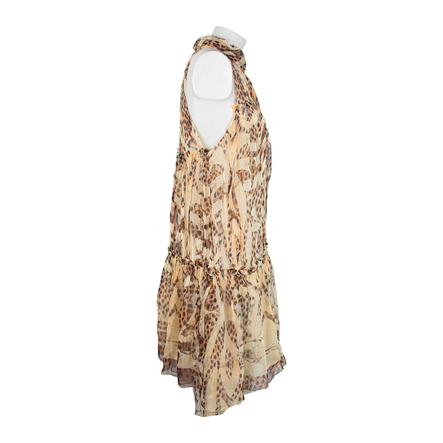 SS 2004 Floral and Leopard Dress