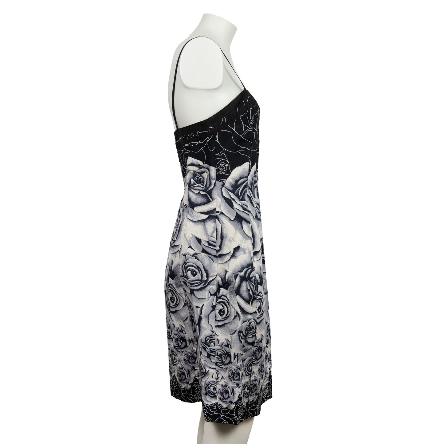 SS 1988 Roses Silk Dress