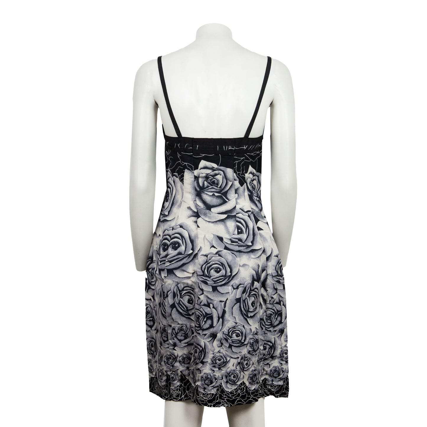 SS 1988 Roses Silk Dress