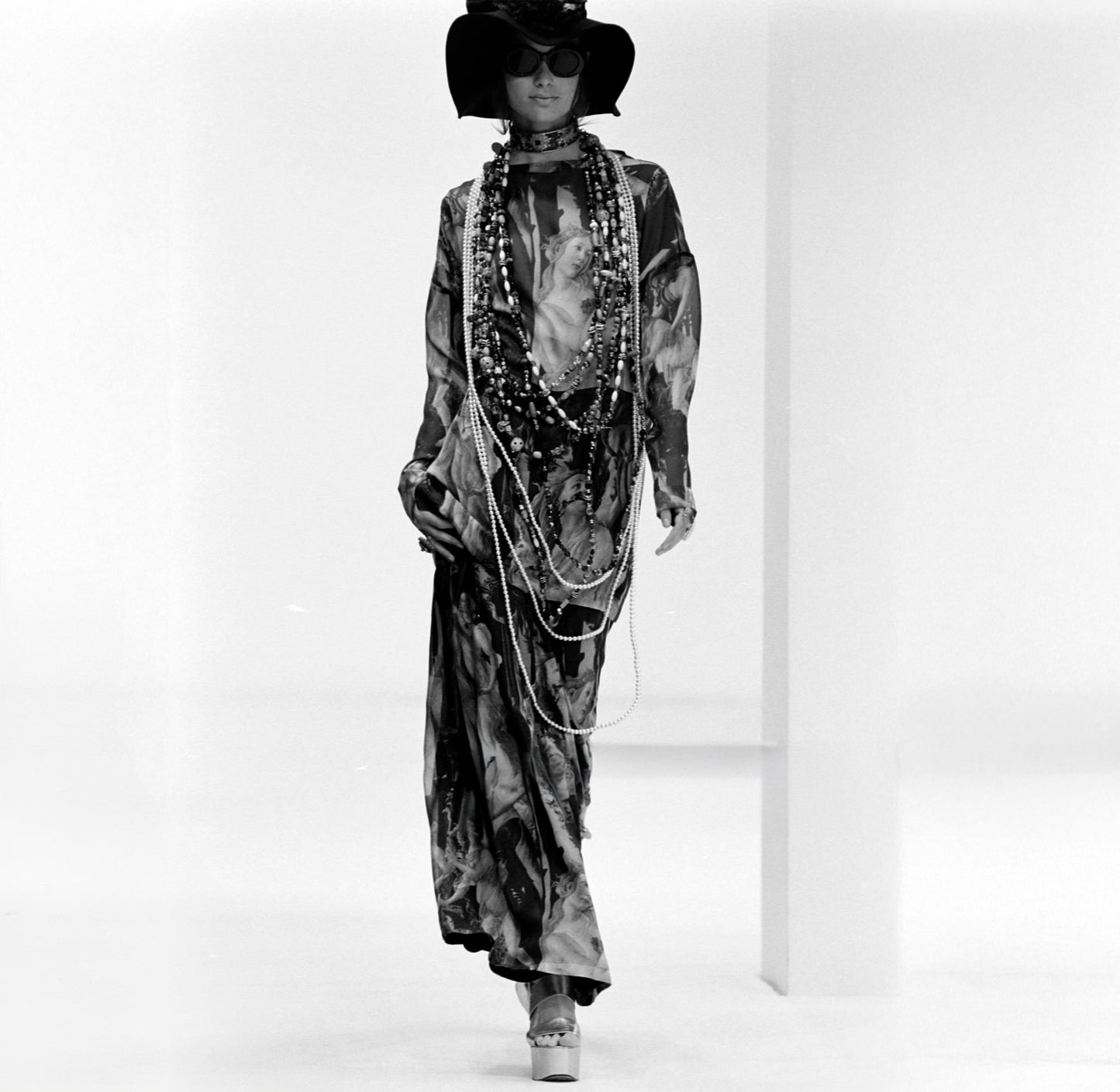 FW 1992 Birth of Venus Silk Pants