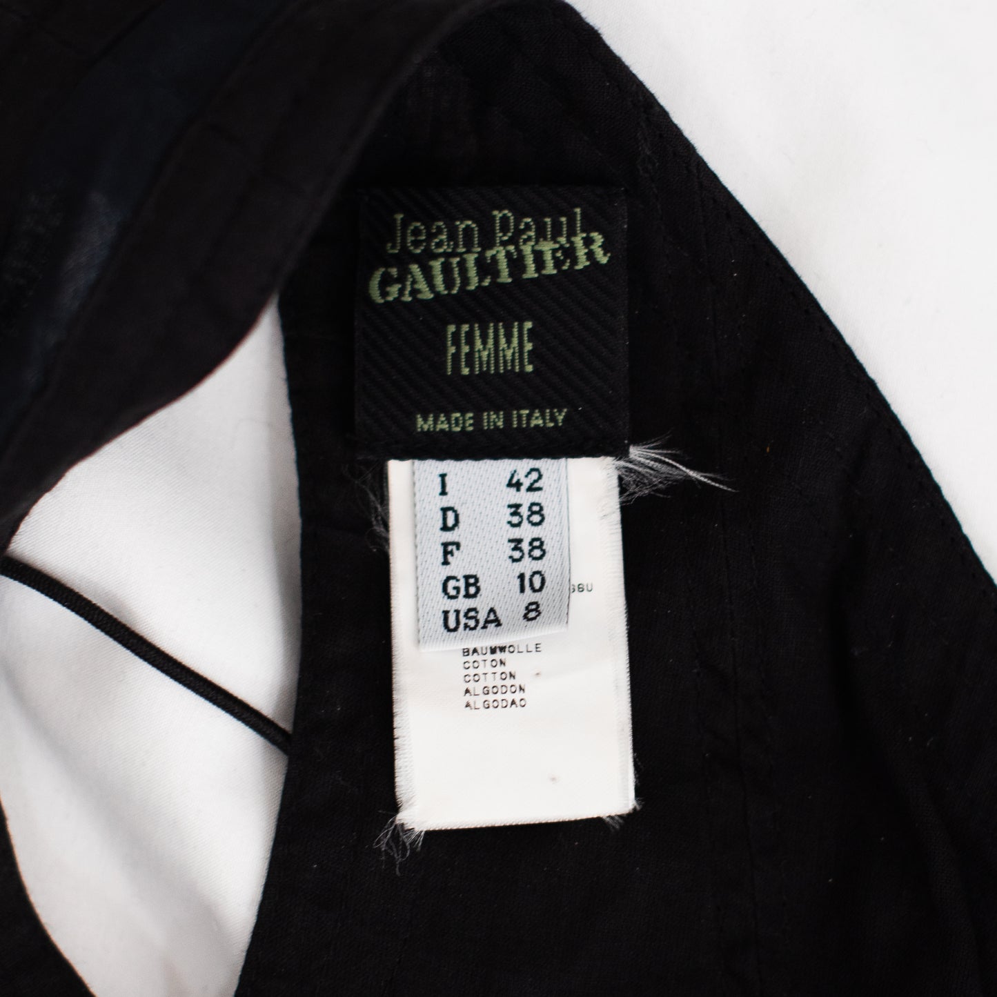 SS 2005 Black Corset Top