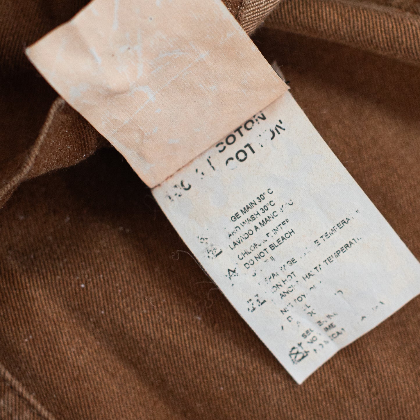 00’s Brown Denim Effect Long Skirt/Dress