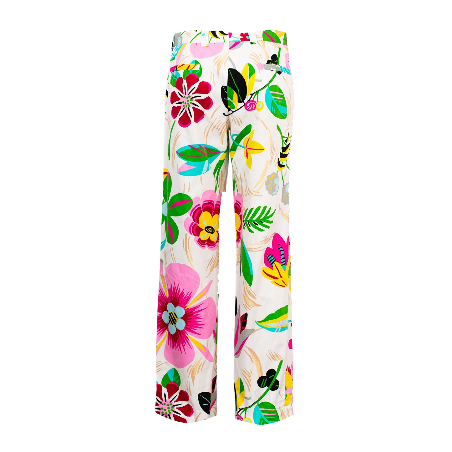 SS 1999 White Floral Trousers