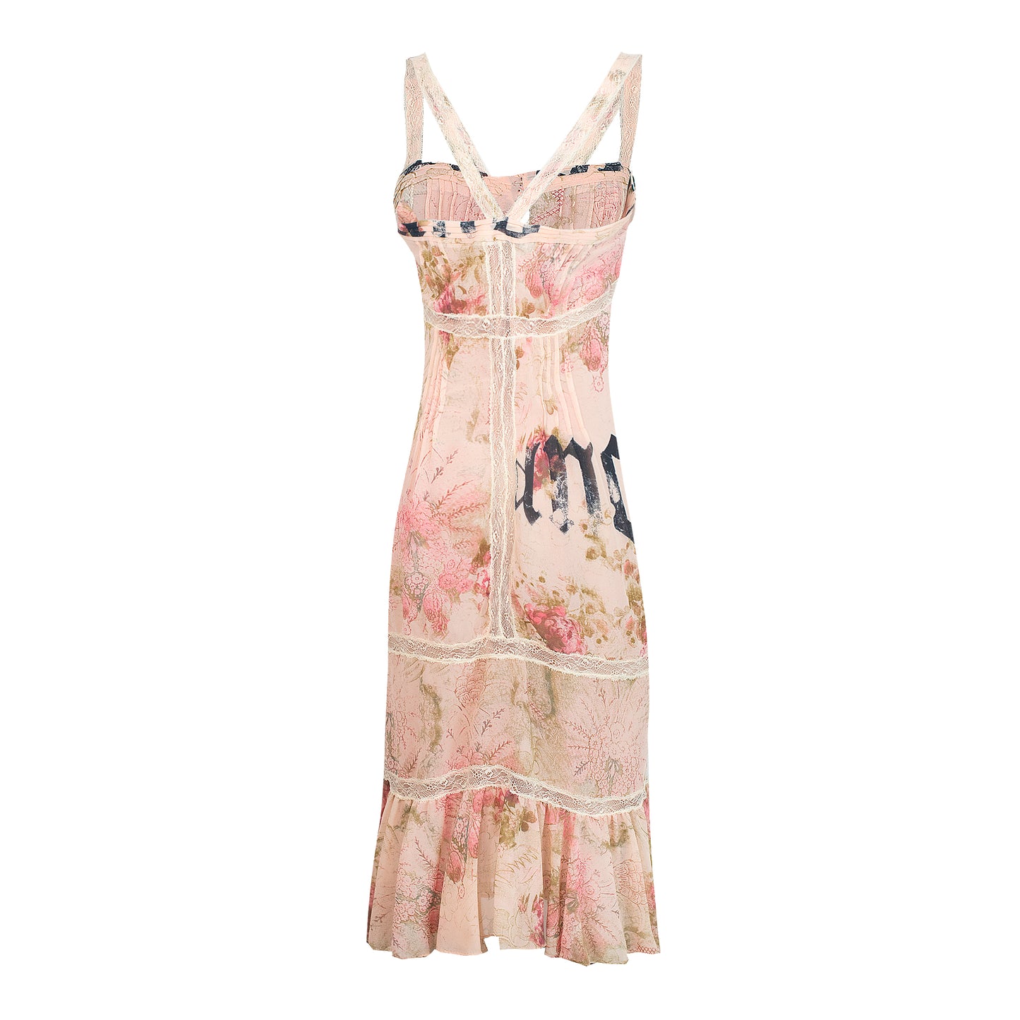00's Silk Flower Dress