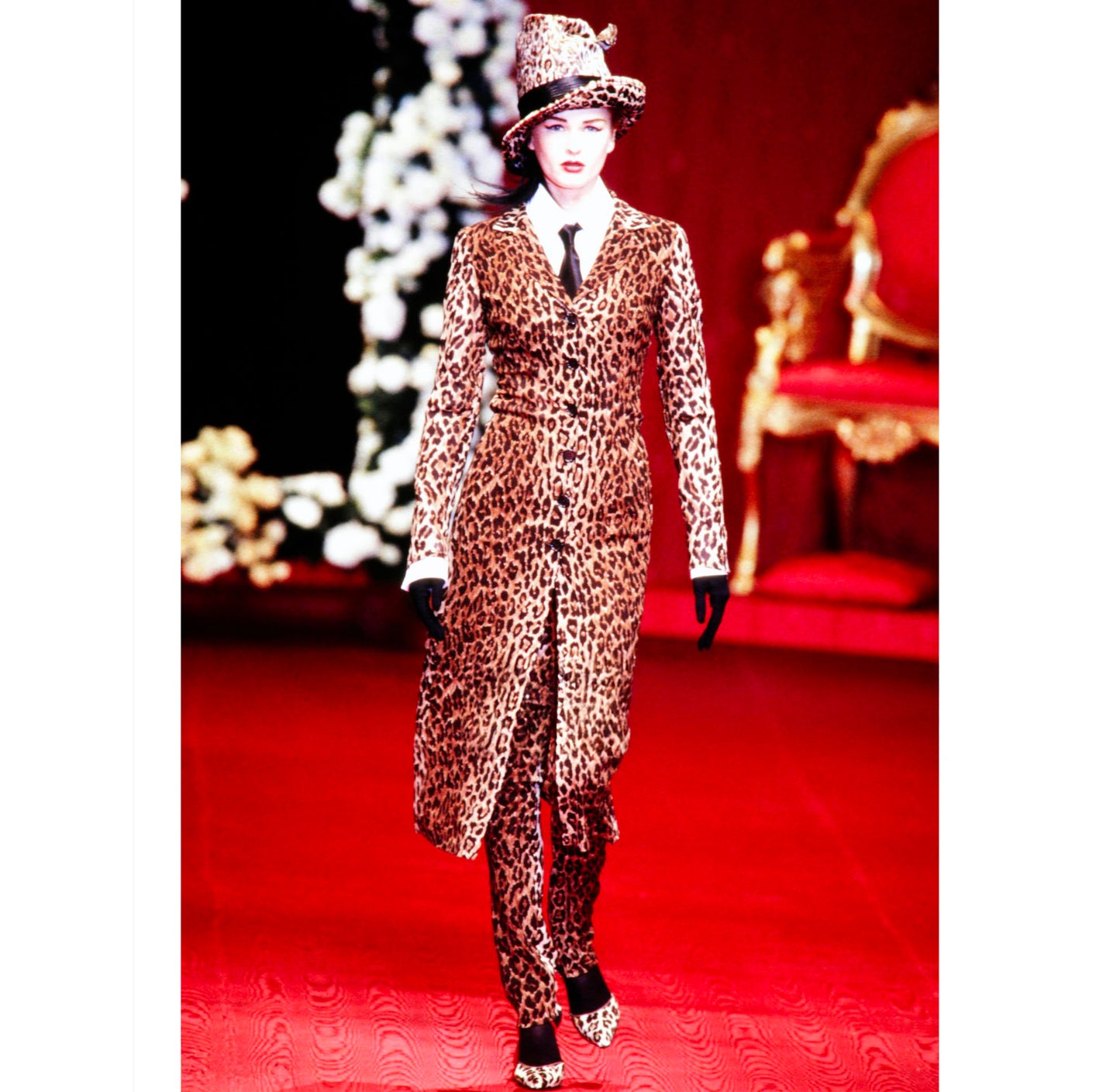 FW 1999 Nylon Leopard Pants