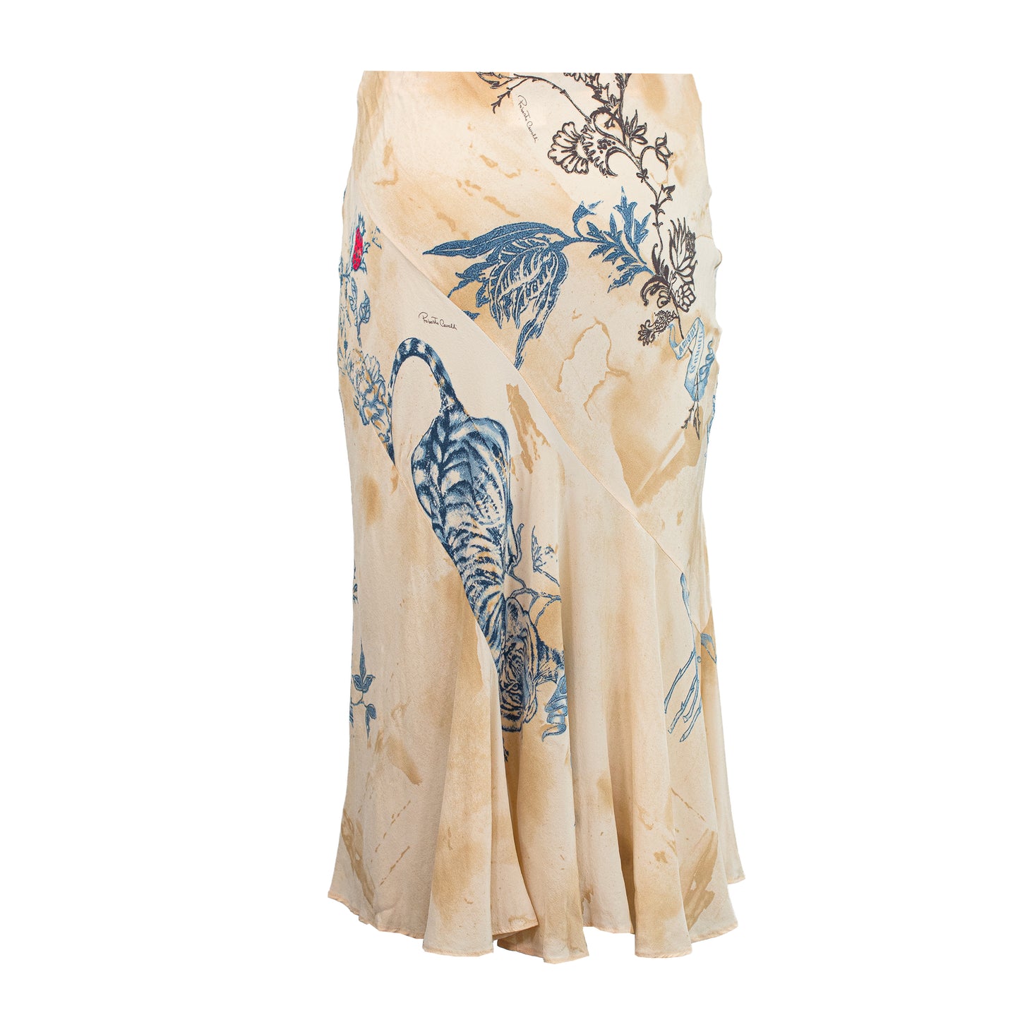 SS 2003 Tattoo Multicolored Silk Skirt