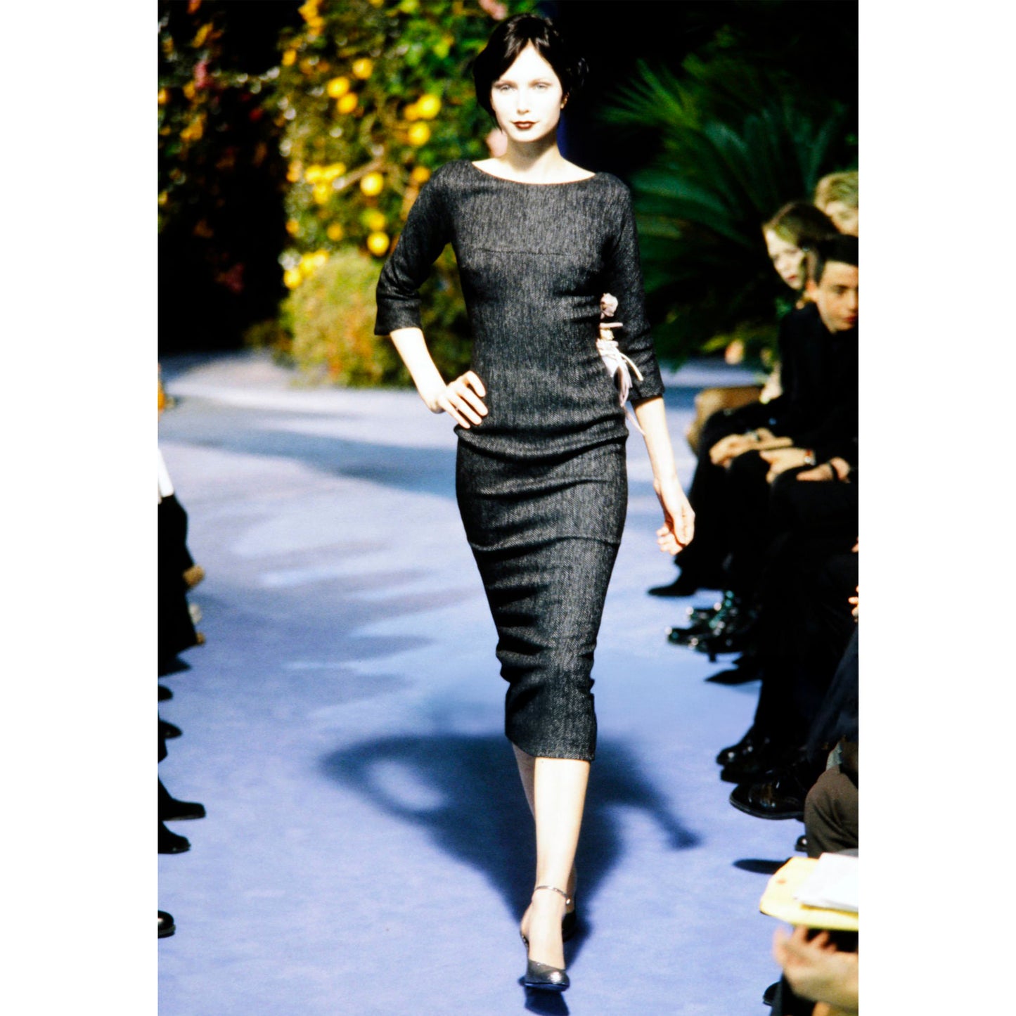 FW 1998 Dress with Flower Pin