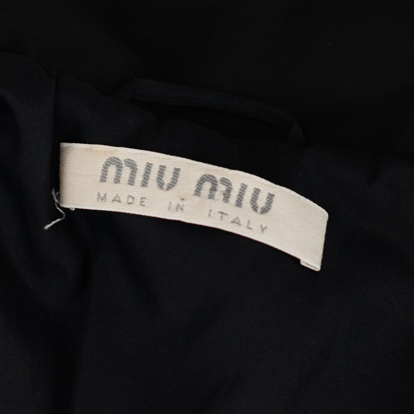 FW 1999 Black Nylon Utility Coat