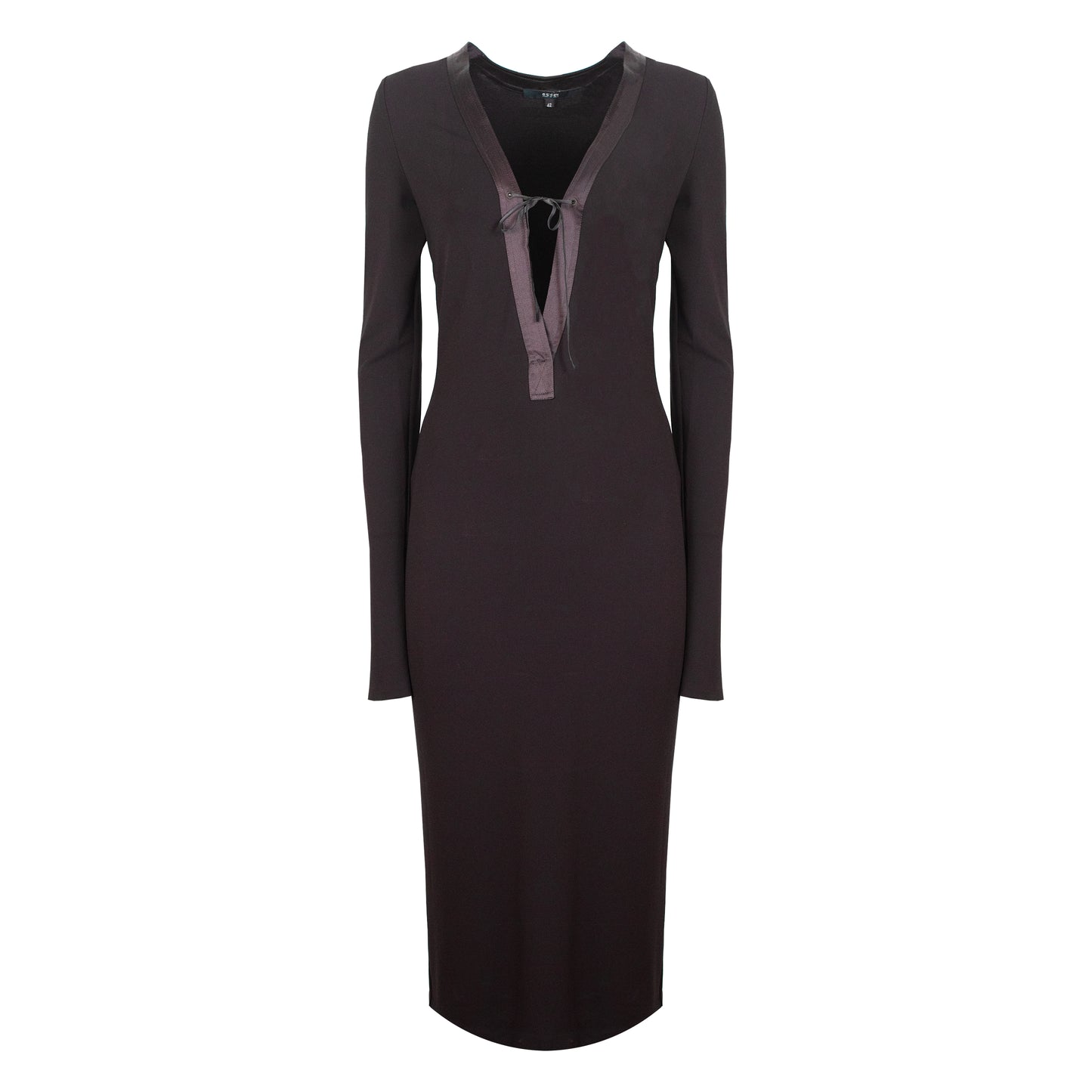 FW 2002 Chocolate Lace Up Dress