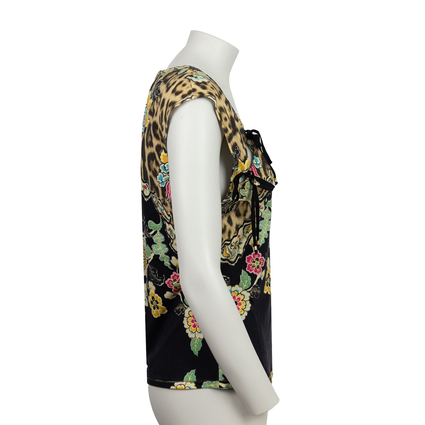 SS 2003 Cheongsam Black Leopard Tee