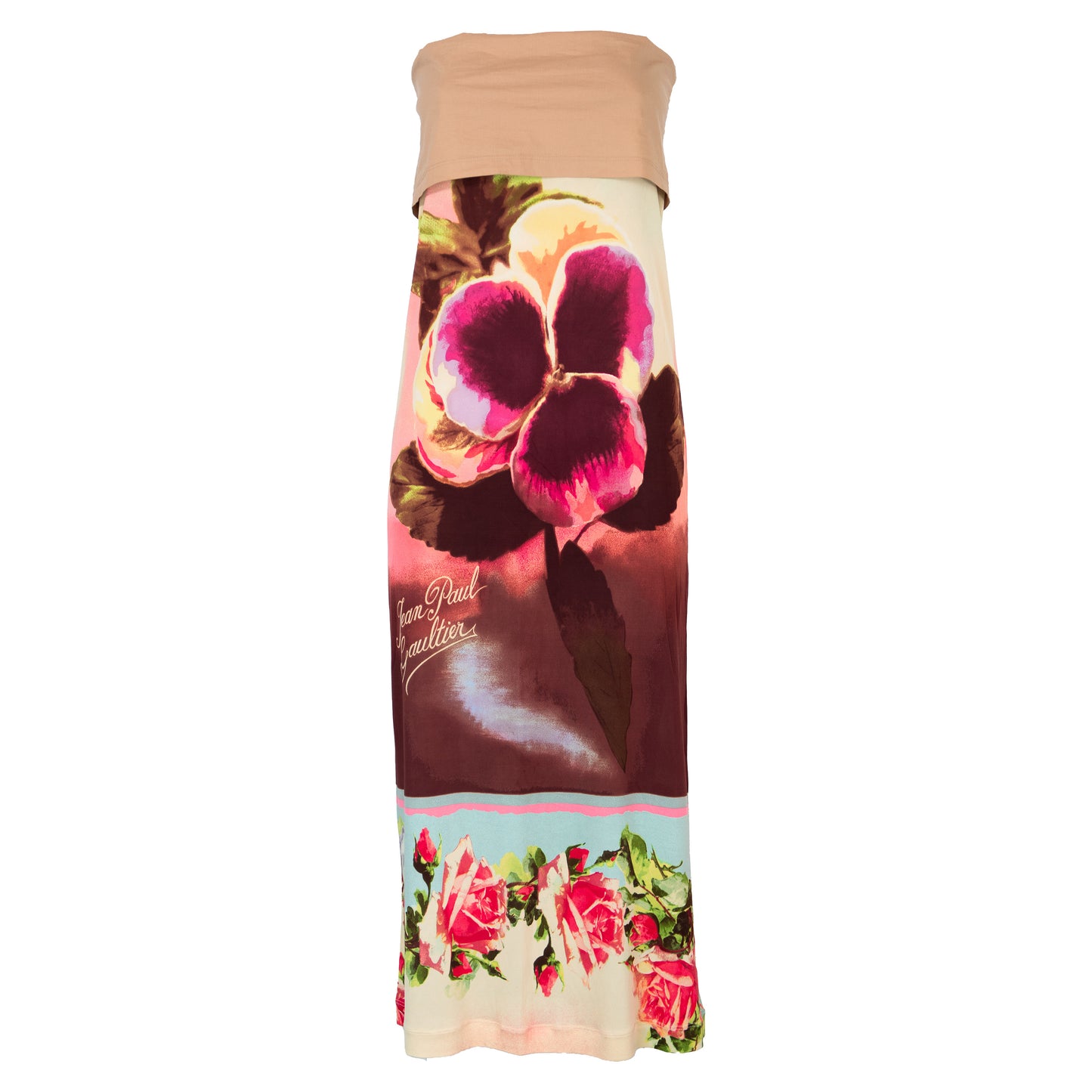 SS 2001 Floral Top and Skirt/Dress Set