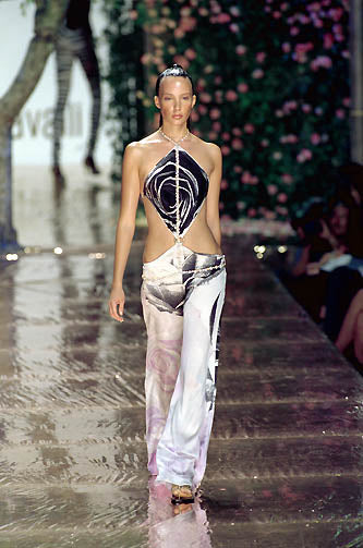 SS 2000 Cardigan and Trousers Roses Set