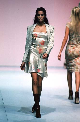 SS 1998 Snake Print Blazer and Skirt Set