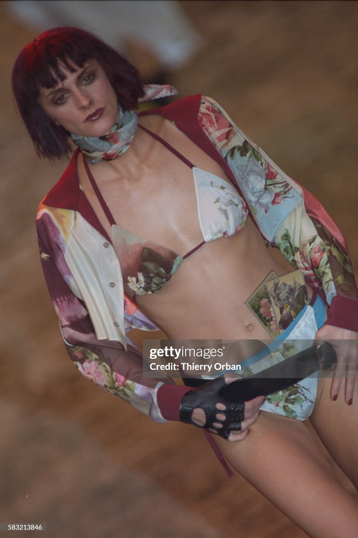SS 2001 Floral Top and Skirt/Dress Set