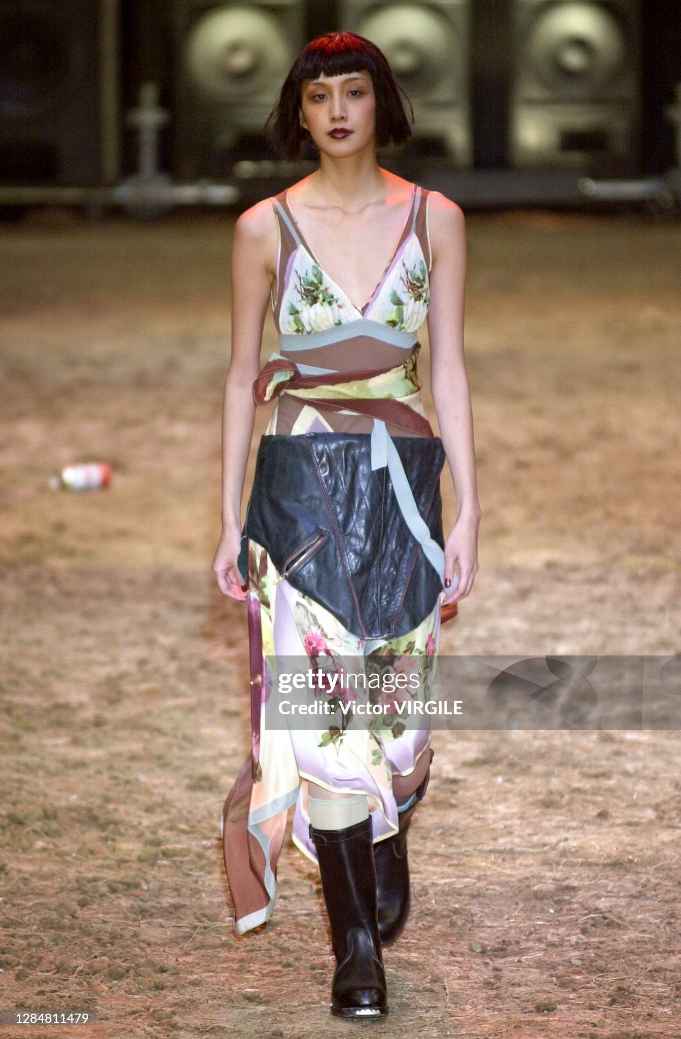 SS 2001 Floral Top and Skirt/Dress Set