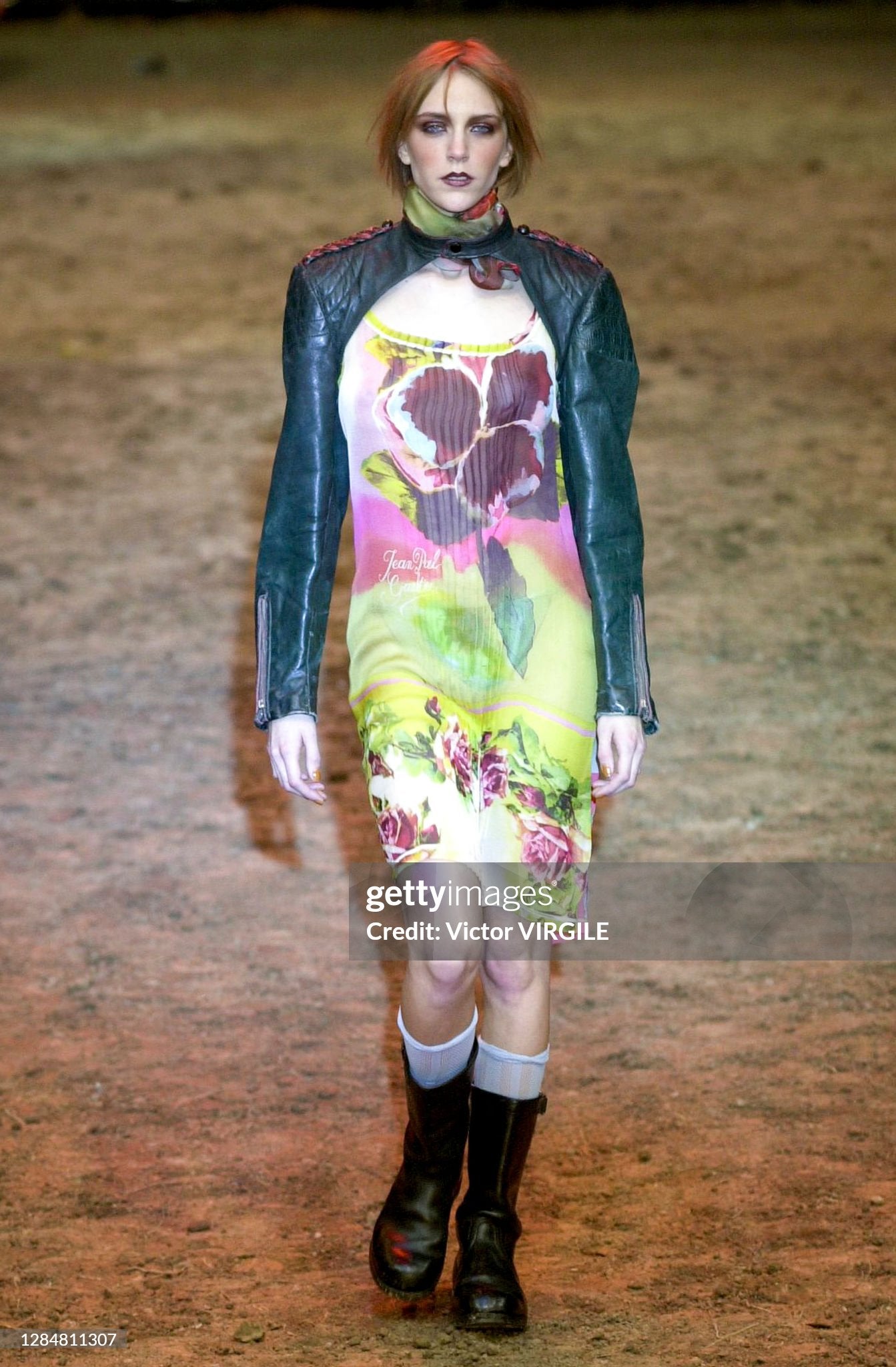 SS 2001 Floral Top and Skirt/Dress Set