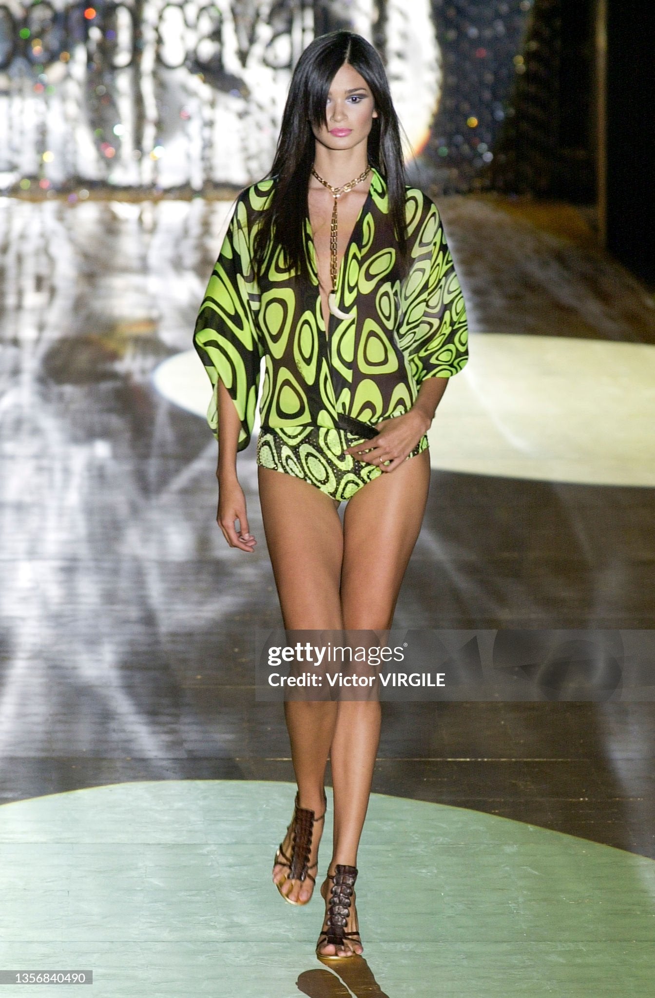 SS 2001 Silk Black And Yellow Shirt