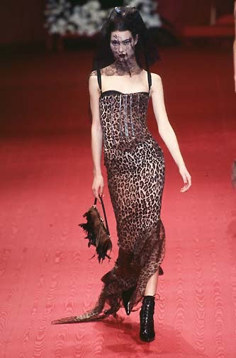SS 1997 Leopard Bra Dress