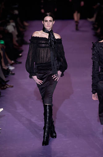 FW 2001 Black Ruffle Dress