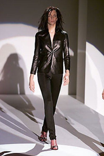 SS 2000 Tom Ford Leather Black Blazer