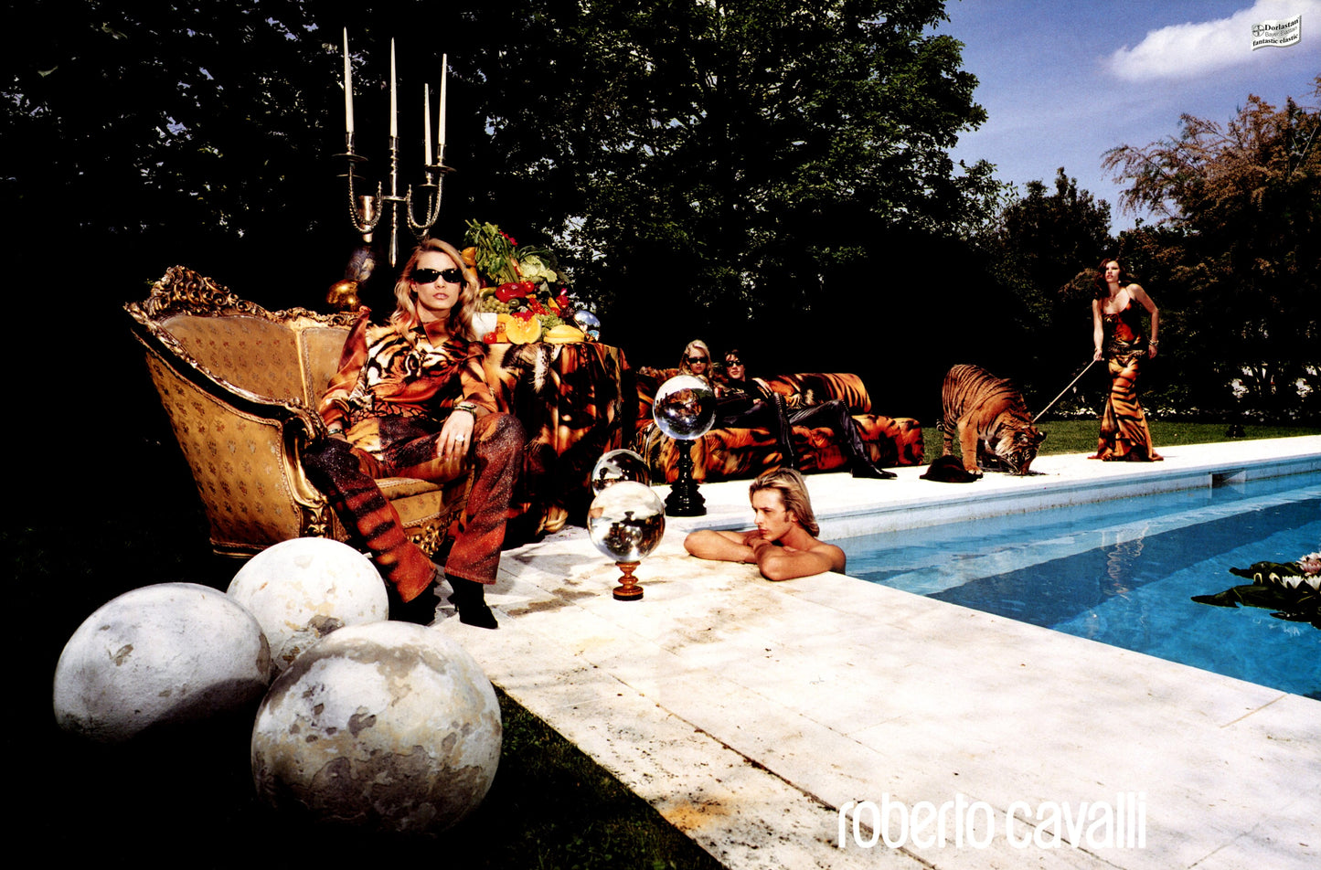 FW 2000 Fur Cardigan Tiger Piercing