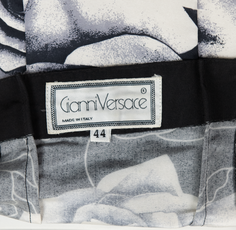 SS 1988 Roses Silk Dress