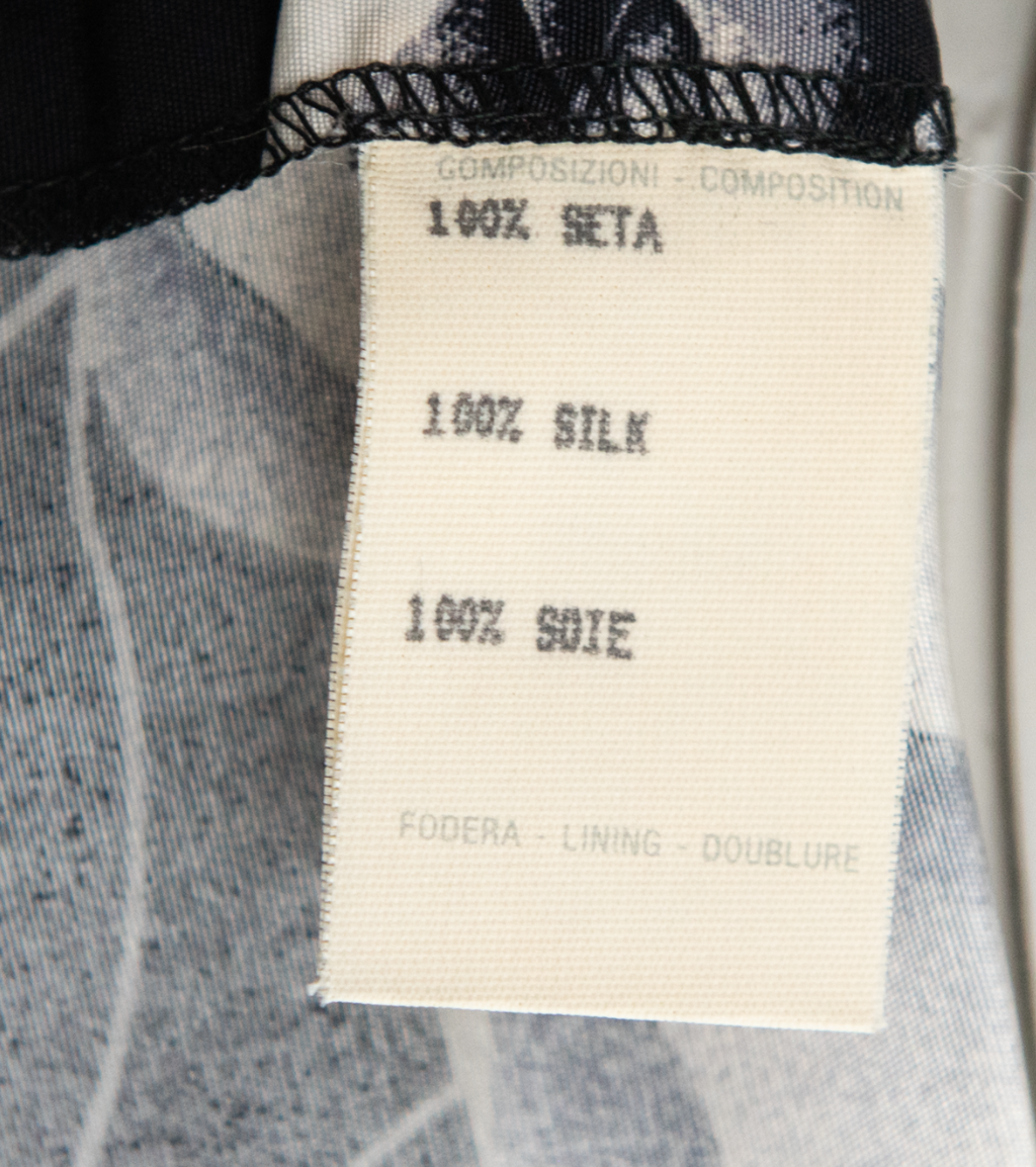SS 1988 Roses Silk Dress