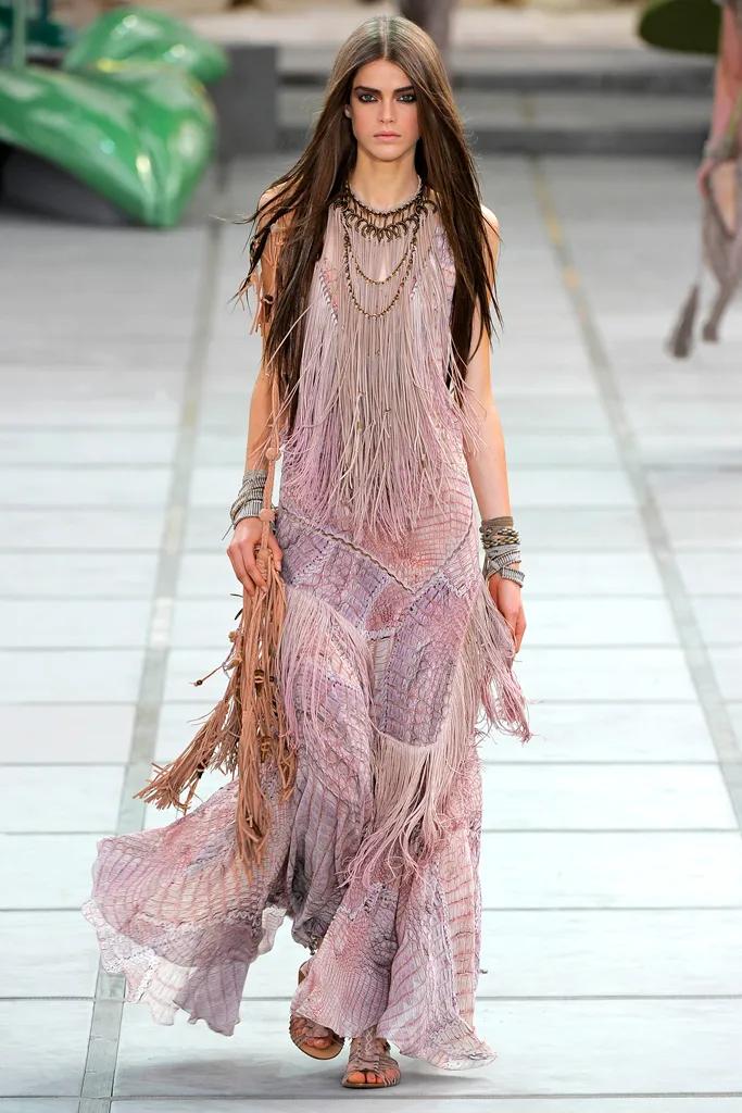 SS 2011 Croc Fringed Dress