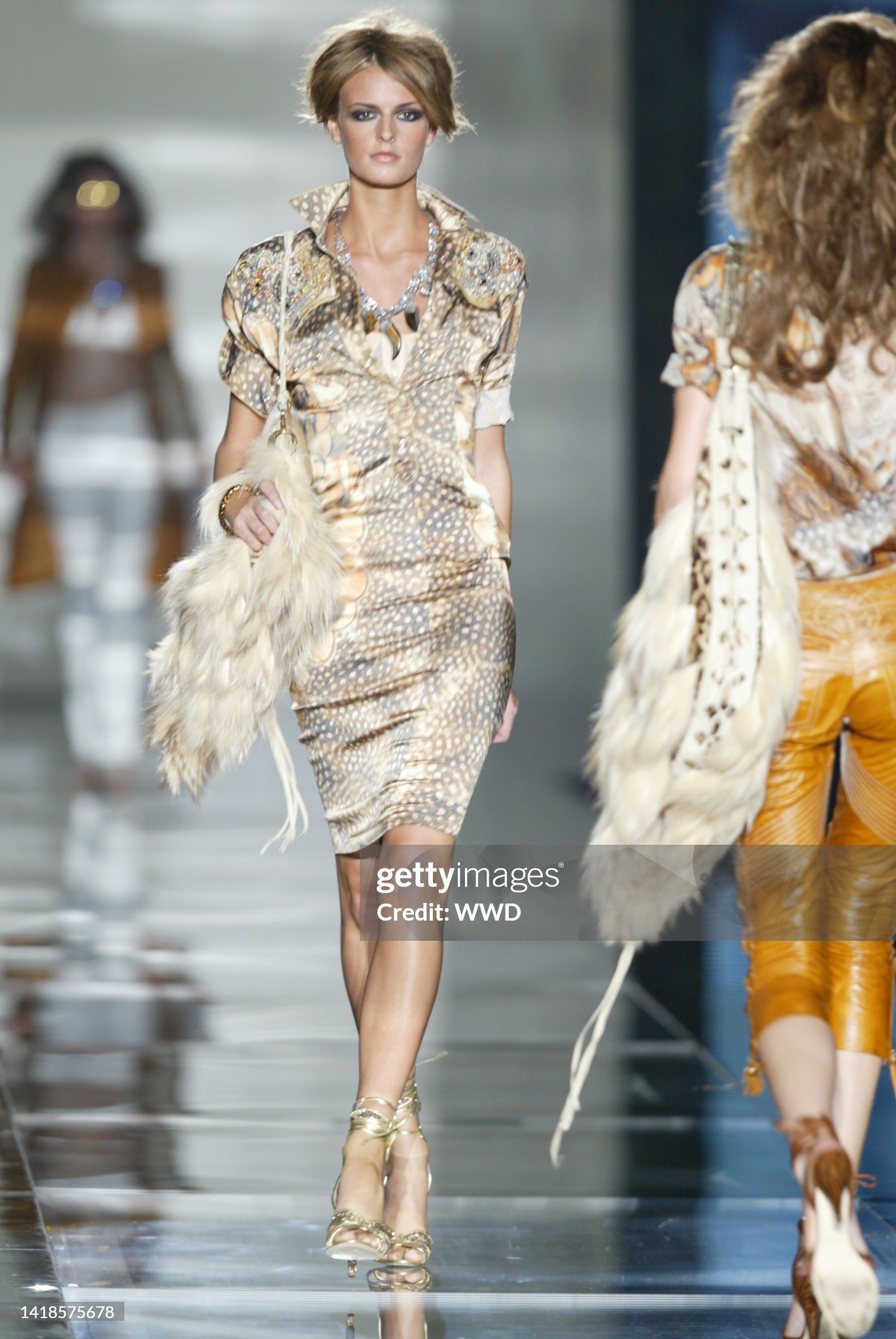 SS 2004 Animalier Silk Dress