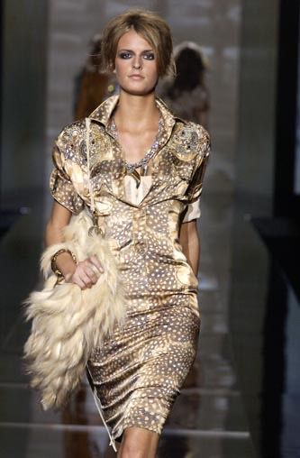 SS 2004 Animalier Silk Dress