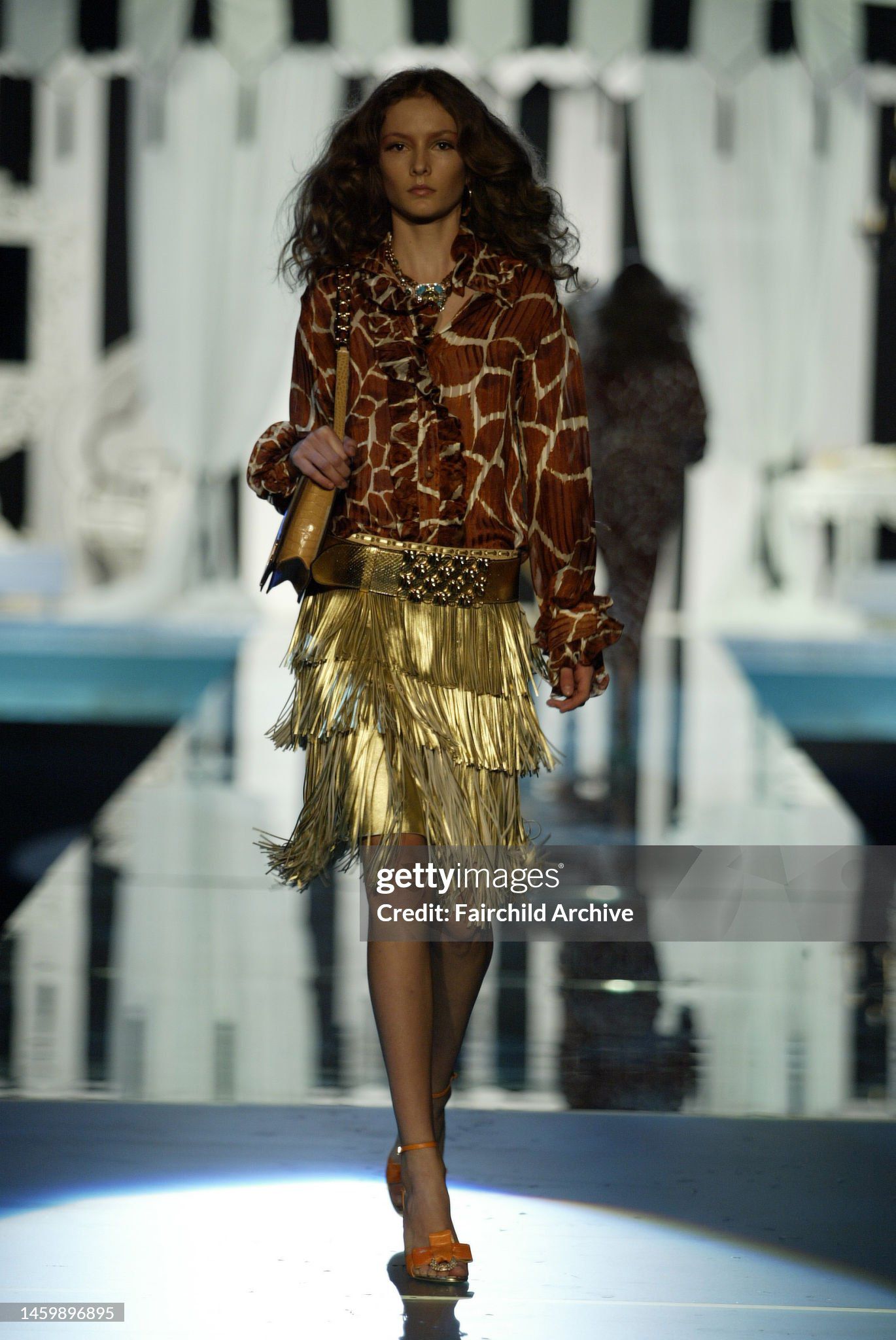 FW 2006 Animalier Silk Blouse Cardigan