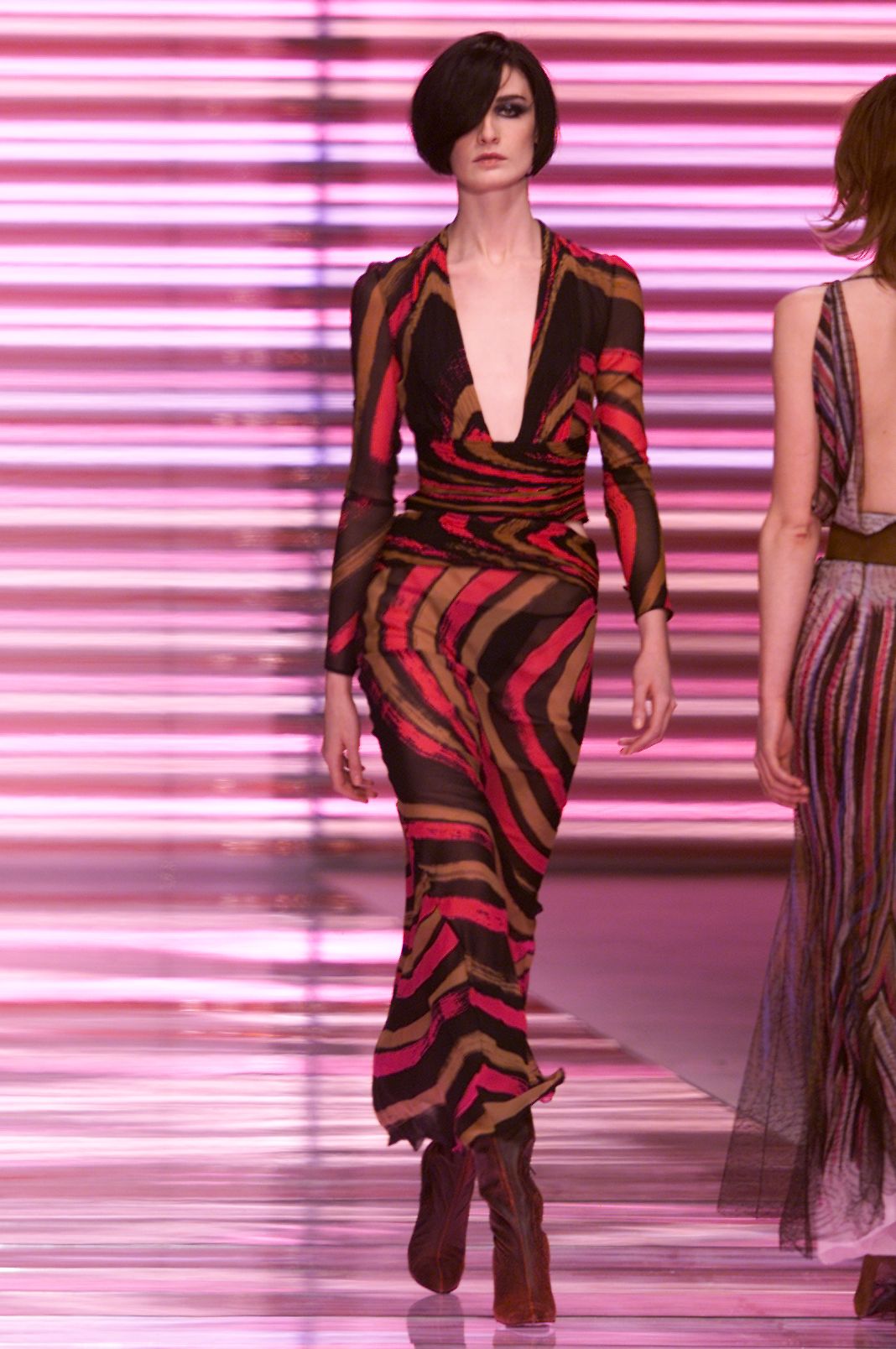 FW 2001 Multicolor Dress with Clip Buttons