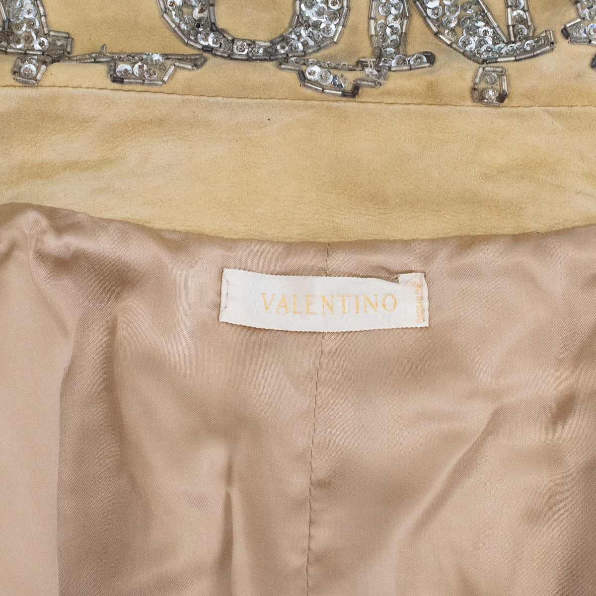 Valentino vintage label inside SS 2005 runway jacket
