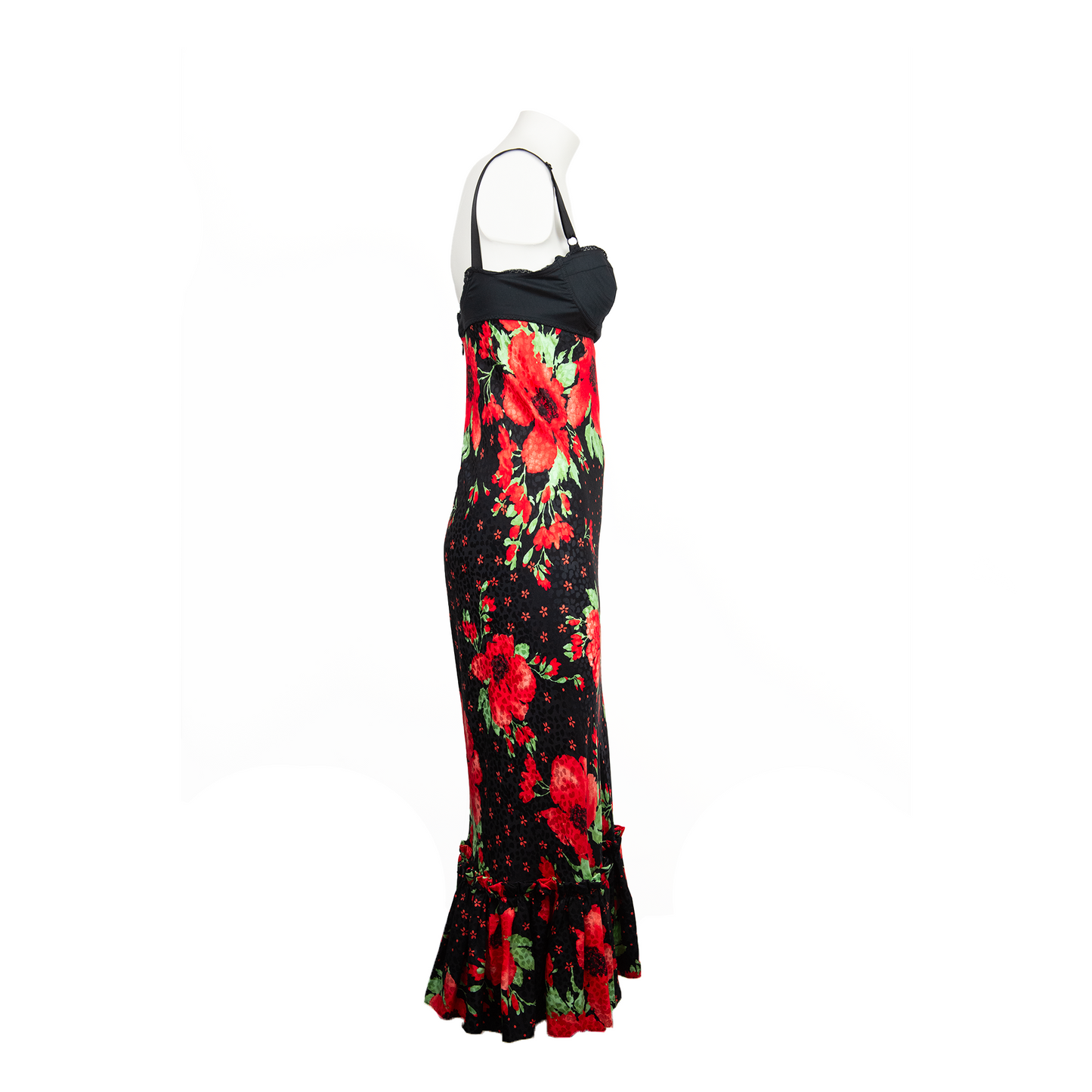 00's Floral Flamenco Bra Dress