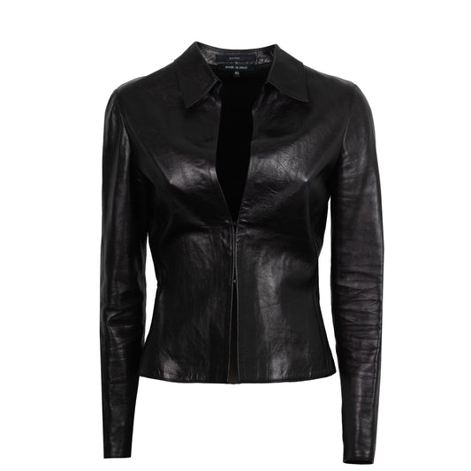 SS 2000 Tom Ford Leather Black Blazer