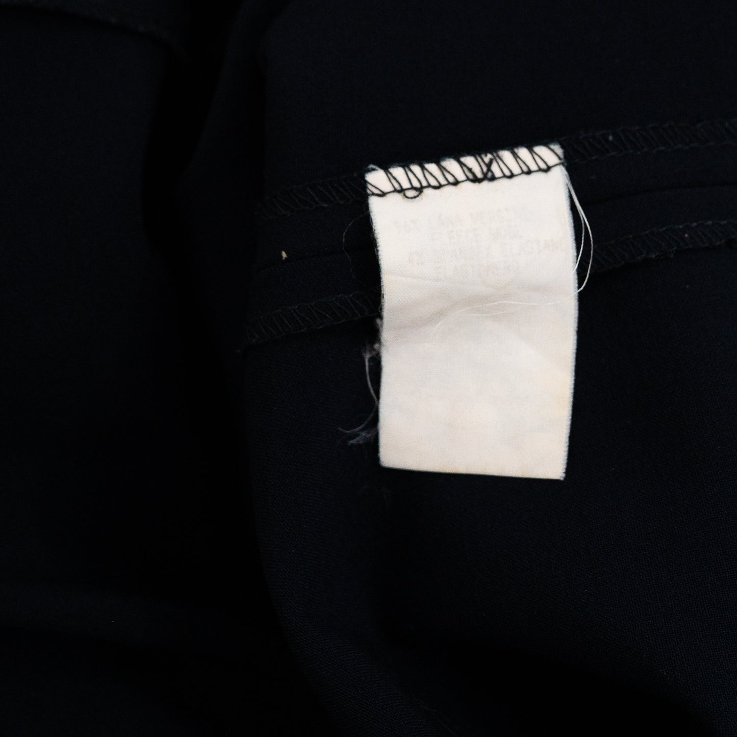 FW 1997 Black Wool Mini Dress G Buckle