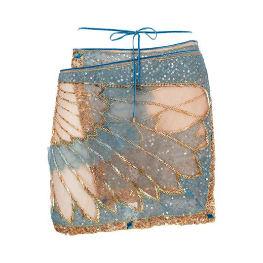 SS 2000 Embellished Wrap Skirt